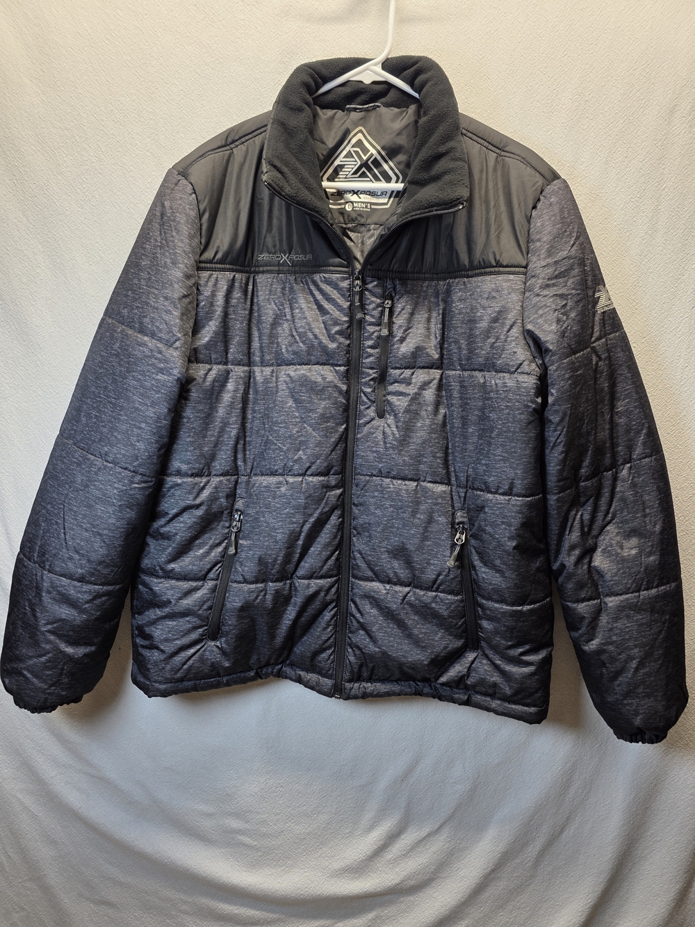 Sporty Casual ZeroXposur Insulated quilted Winter puffer jacket Grey & Black